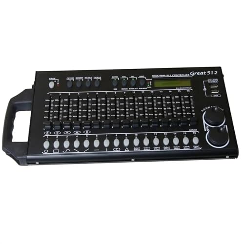 DJ-Controller, 512 kanal Controller DJ Ausrüstung 512 Konsole Bühne Beleuchtung for LED Par Moving Head Scheinwerfer DJ Licht Steuerung(220 3000W) von AUBEST