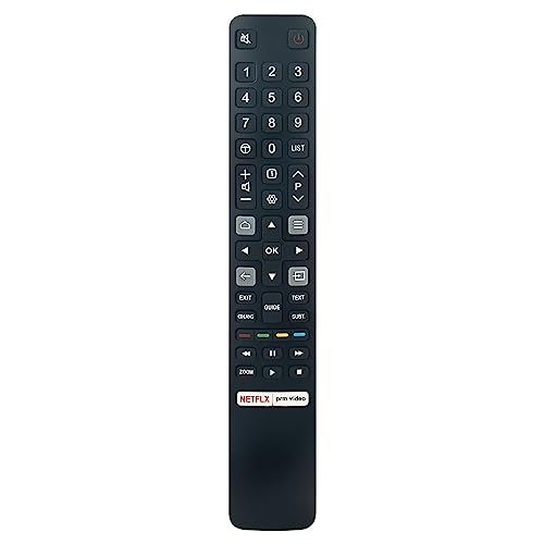 AULCMEET Ersatz-Fernbedienung RC802NU YUI1 Passend für TCL 4K TV 32ES570F 32S5200 32S5400A 32S5400AF 32S5400AFK 32S5400AK 32S6200 40S5200 40S5400A 40S6200 43C635 43P635 43P638 43P735 50C635 von AULCMEET