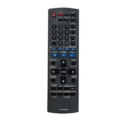 AULCMEET N2QAYB000092 N2QAYB000091 Fernbedienung austauschen Kompatibel mit Panasonic Heimlautsprechern und Subwoofern DVD SC-BT330PK SC-PT250 SC-PT160 SA-BT235 SA-BT330 SA-BTT350P SB-HS151 SB-HW150 von AULCMEET