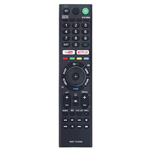 RMT-TX300E Ersatz Fernbedienung Fit für Sony Fernseher KD-65XG7077 KD-65XG7073 KD-65XG7005 KD-65XG7004 KD-65XG7003 KD-65XG7002 KD-55XG7096 KD-55XG7093 KD-55XG7077 KD-55XG7073 von AULCMEET