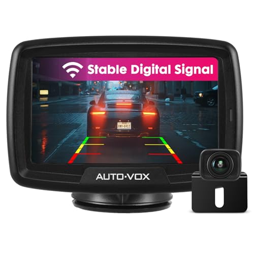 AUTO-VOX Digital Kabellos Rückfahrkamera CS2, Drahtlose Rückfahrkamera mit 4,3" LCD Monitor, Funk Rückfahrkamera mit IP68 Wasserdicht, Nachtsicht, Interne Antenne, Einfache Installation AUTO-VOX Digital Kabellos Rückfahrkamera CS2, Drahtlose Rückfahrkamera mit 4,3" LCD Monitor, Funk Rückfahrkamera mit IP68 Wasserdicht, Nachtsicht, Interne Antenne, Einfache Installation von AUTO-VOX