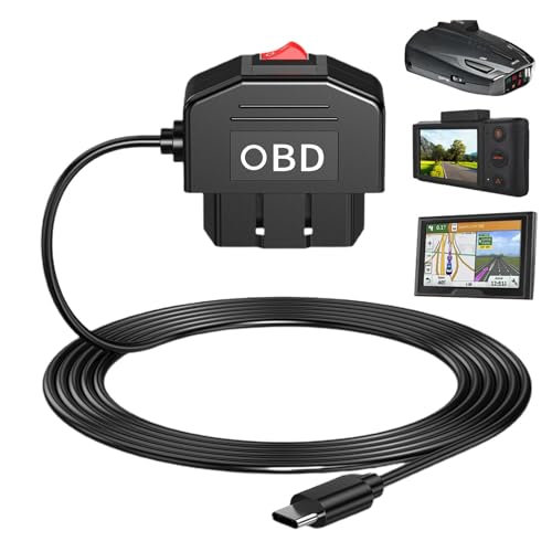 AUTOECHO Dashcam-Hardwire-Kit, Kabel für Dashcam - Vielseitiges festverdrahtetes Dashcam-Ladekabel, Auto-Dashcam-Ladegerät - Platzsparendes Ladegerät für Dash-Kamera, Netzkabel, Autozubehör von AUTOECHO