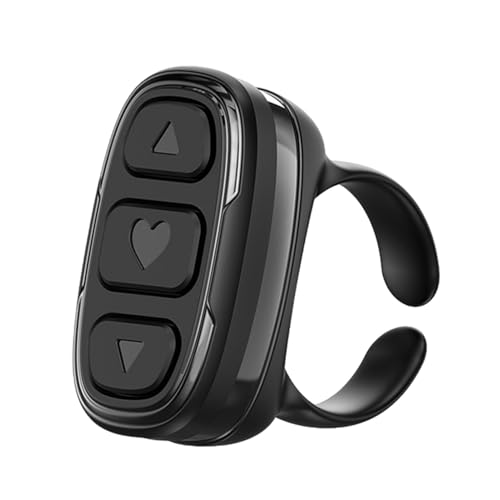 AUTOECHO Fingertip-Fernbedienungsring, Scroll-Fernbedienungsring | Drahtloser Ring-Scroller-Seitenwender - Multifunktionaler kabelloser Seitenwender für Schule, Zuhause, Reisen, Auto, Camping von AUTOECHO