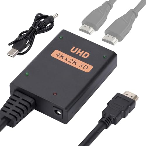 AUTOECHO HD-Splitter-Adapterkabel, Monitor-HD-Splitter - 1 In 2 Out Audio-Adapter - 4K HD Splitter Hub, Audio-Video-Verteiler für HDTV, Monitor, Projektor von AUTOECHO