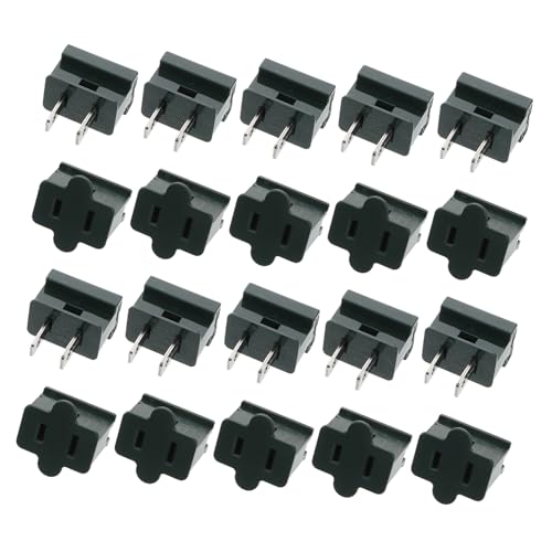 AUTSUPPL 20st Steckdose Stecker Für Weihnachtsbeleuchtung Lichtstecker Adapter Stecker Buchse Steckeradapter Weiblicher Stecker Steckerkappenadapter Vampir-clips Steckernetzteil Eisen Green von AUTSUPPL