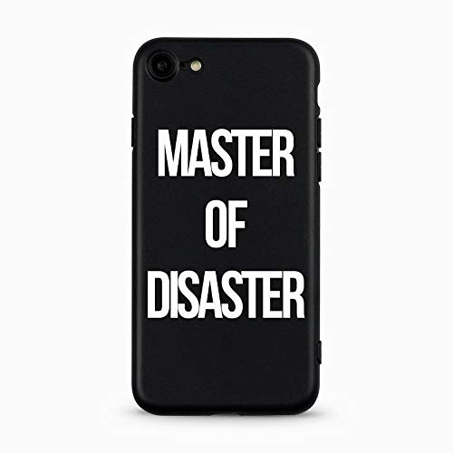 AVANA Schutzhülle für iPhone SE 2022 Hülle, iPhone 7/8/SE 2020 Case Slim Fit Schwarze Handyhülle Silikon Black Cover Kameraschutz Muster (Master of Disaster) von AVANA