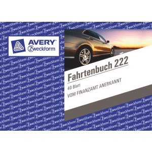 AVERY Zweckform 10 x Formularbuch Fahrtenbuch A6 quer VE=40 Blatt mit Ausfüllhilfe von AVERY Zweckform