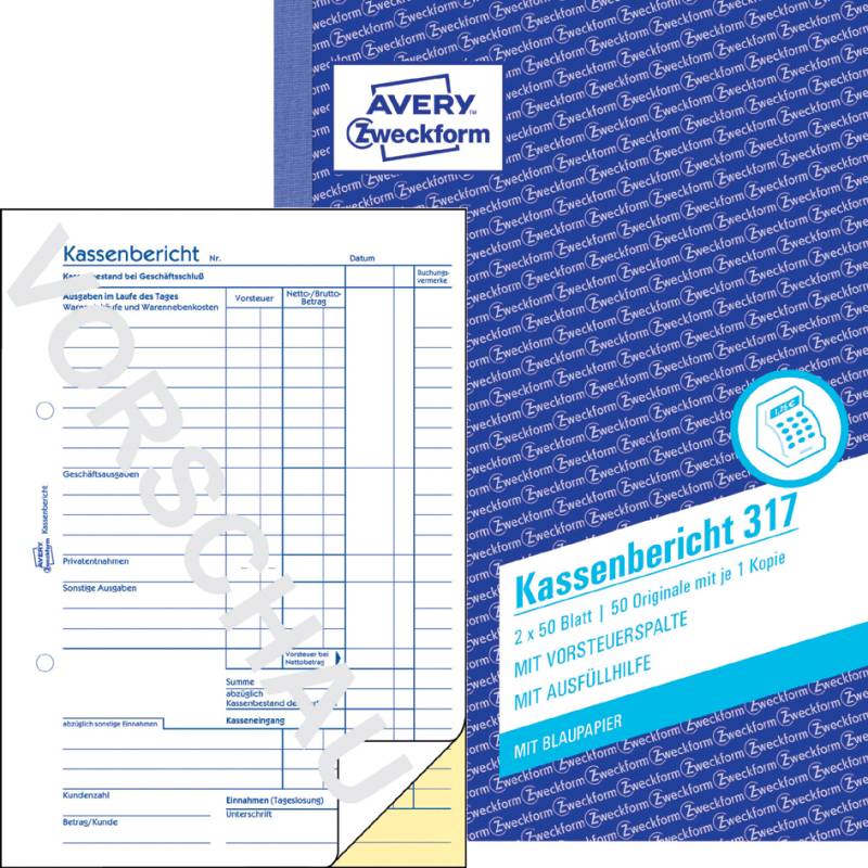 AVERY Zweckform Formularbuch , Buchungsbeleg, , A5 quer von AVERY Zweckform