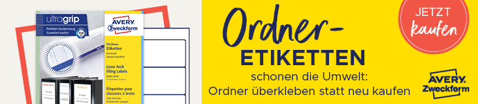 AVERY Zweckform Ordnerrücken-Etiketten, 61 x 192 mm, blau von AVERY Zweckform
