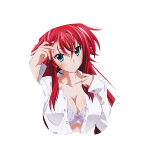 AVIMYA High School D×D Rias Gremory Mauspad mit Handgelenkauflage Unterstützung Gaming 3D Rutschfestes Computer-Mauspad Komfort Silikagel Schreibtisch Mauspad von AVIMYA