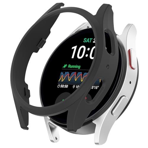 AWADUO Ersatz-Smartwatch-Schutzhülle, kompatibel mit Samsung Galaxy Watch 7, 40 mm, PC-Gehäuse, Anti-Drop-Uhrenzubehör (schwarz) von AWADUO