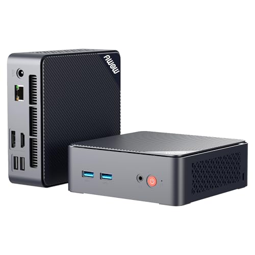 AWOW Mini PC Wi-11 Pro Gen12 N100 Quad Core 3.40 GHz, 8 GB DDR4 512 GB M.2 SSD Mini Desktop Computer, Micro PC Dual Display HDMI DP 4K@60Hz Gigabit Ethernet, WiFi5 von AWOW