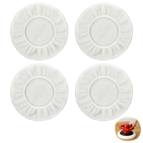 Polieraufsatz, Polieraufsatz Akkuschrauber, 4 Stück Lammwolle Polierscheiben Polierpads, für 220 mm-250 mm Polierhauben, Autolackpflege, Wachspolieren Poliermaschine Polieraufsatz, Polieraufsatz Akkuschrauber, 4 Stück Lammwolle Polierscheiben Polierpads, für 220 mm-250 mm Polierhauben, Autolackpflege, Wachspolieren Poliermaschine von AXERHK