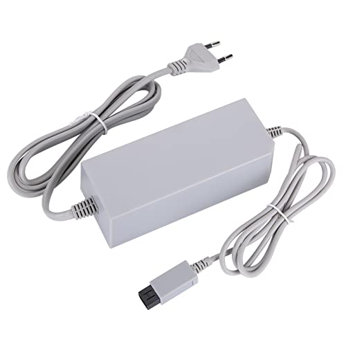 AYNEFY Neues Netzteil-Adapterkabel f¨¹r Wii 110?240 V AC Ersatz-Wandspiel, Kleine Gr??e, Hellgrau, US-UK-EU-Stecker(EU-Stecker) von AYNEFY