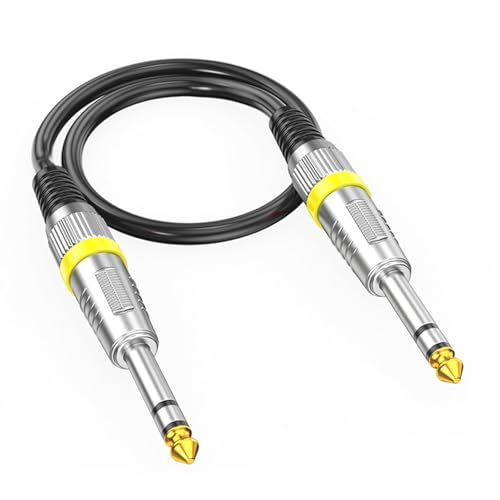 AYPOHU 1/4-Zoll Kabel 6 35 Mm Bis 6 35 Mm Instrumentenkabel Gitarren Verbindungskabel 6 5-mm Anschluss 1/4-Zoll Stereo Soundkabel von AYPOHU