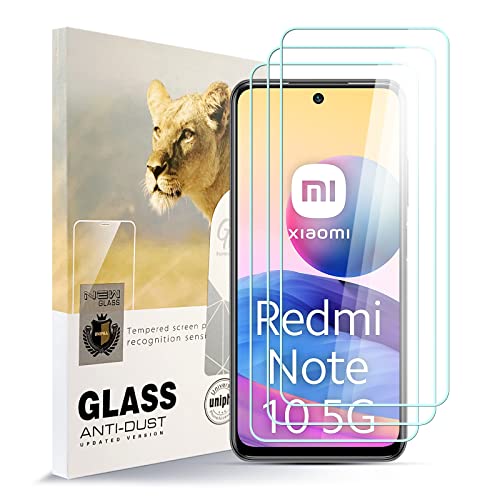 AYSOW Displayschutzfolie für REDMI Note 10 5G Premium Glas 0.3mm 9H Härte 2.5D Film, Anti-Kratzer, Blasenfrei, Glasschutzfolie Schutzfolie für REDMI Note 10 5G[3 Stück] von AYSOW