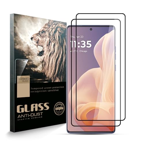 AYSOW Gehärtetes Glas Bildschirmschutz für Motorola Moto G85, Premium-Glas 0,3mm 9H Härte 2.5D Film, Anti-Kratzer, Einfache Installation, Bildschirmschutz für Motorola Moto G85[Packung mit 2] von AYSOW