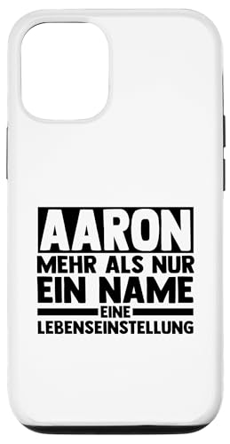 Hülle für iPhone 14 Vorname Aaron von Aaron Geschenk