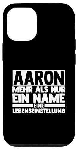 Hülle für iPhone 15 Vorname Aaron von Aaron Geschenk