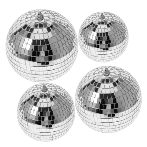 Abaodam 16 Stk hängendes Dekor Pendelleuchte für den Außenbereich Weihnachtsbaum-Disco-Kugel weihnachtsdeko beleuchtet innen wohnraumdeko reflektierende Spiegelkugel Anhänger Discokugel von Abaodam