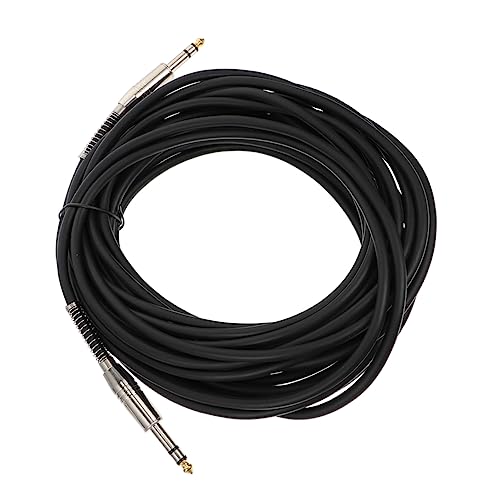 Abaodam Audiokabel Für E-gitarre Lautsprecher Für Mikrofon Elektrische Gitarre Mikrofon Lautsprecher Gitarre Kabel Stromversorgungskabel Mikrofonverstärker Umweltschutz-pvc Black von Abaodam