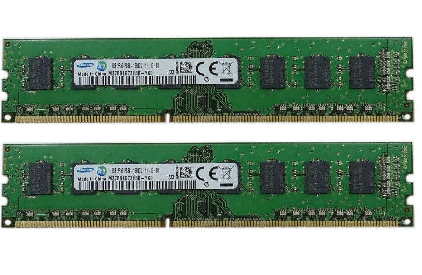 Abato Samsung 16 GB 2x 8GB DDR3 1600 MHz Ram M378B1G73EB0-YK0 Arbeitsspeicher von Abato