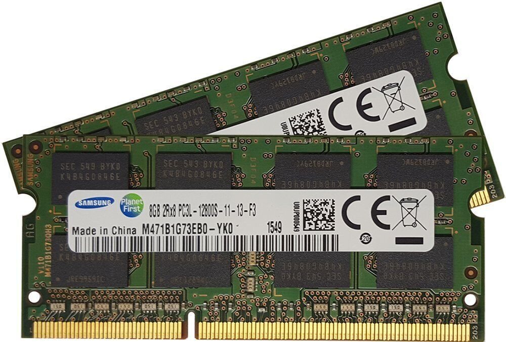 Abato Samsung 16GB 2 x 8GB 204-pin Ram DDR3 PC3L 1600 MHz iMac 13, Arbeitsspeicher von Abato