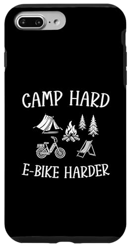 Hülle für iPhone 7 Plus/8 Plus Camp Hard E-Bike Harder Naturliebhaber Outdoor von Abenteuer Camping E-Bike Lagerfeuer Natur