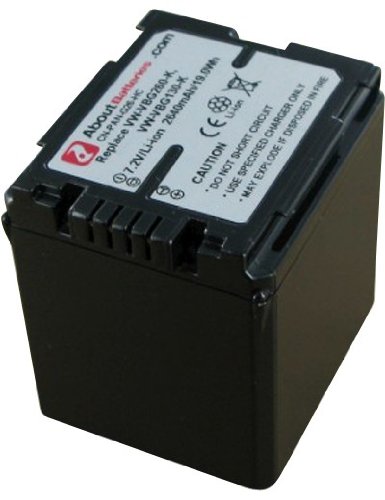 AboutBatteries Akku für PANASONIC HDC-TM300, Hohe Leistung, 7.2V, 2640mAh, Li-Ionen von AboutBatteries