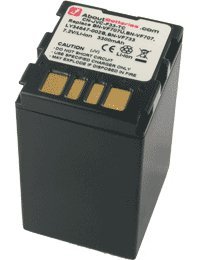 AboutBatteries Akku für JVC GZ-MG21E, Sehr hohe Leistung, 7.2V, 3300mAh, Li-Ionen von AboutBatteries