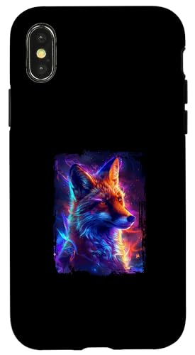 Hülle für iPhone X/XS Fuchs von Abstract Animal Design