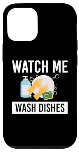 Hülle für iPhone 12/12 Pro Watch Me Wash Dishes Küchenhilfe Tellerwäscher von Abwasch Küchenhilfe Tellerwäscher Designs