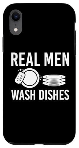 Hülle für iPhone XR Real Men Wash Küchenhilfe Tellerwäscher von Abwasch Küchenhilfe Tellerwäscher Designs
