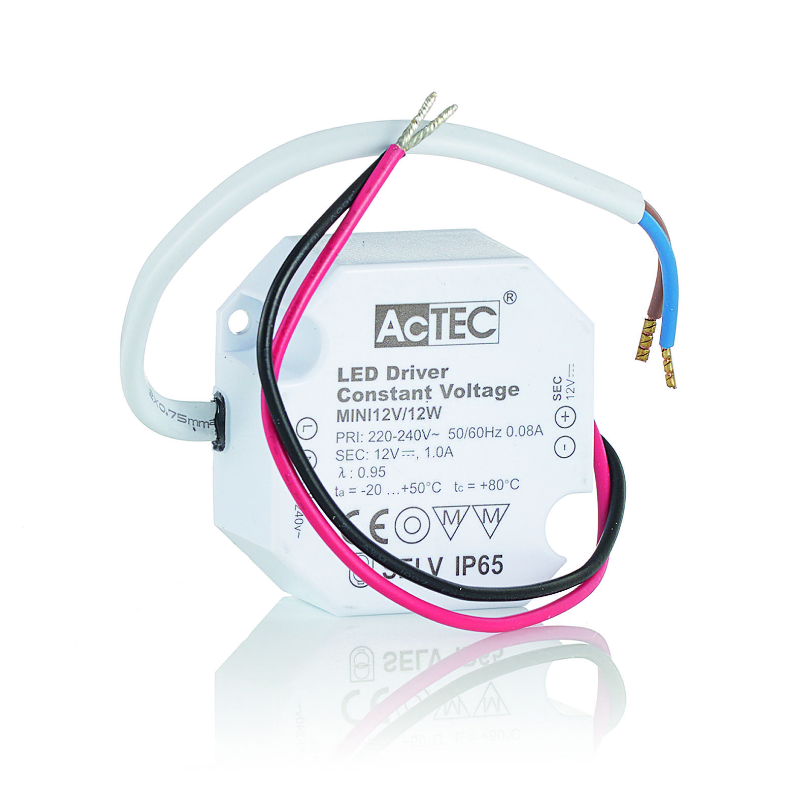 AcTEC Mini LED-Treiber CV 12V, 12W, IP65 von AcTEC