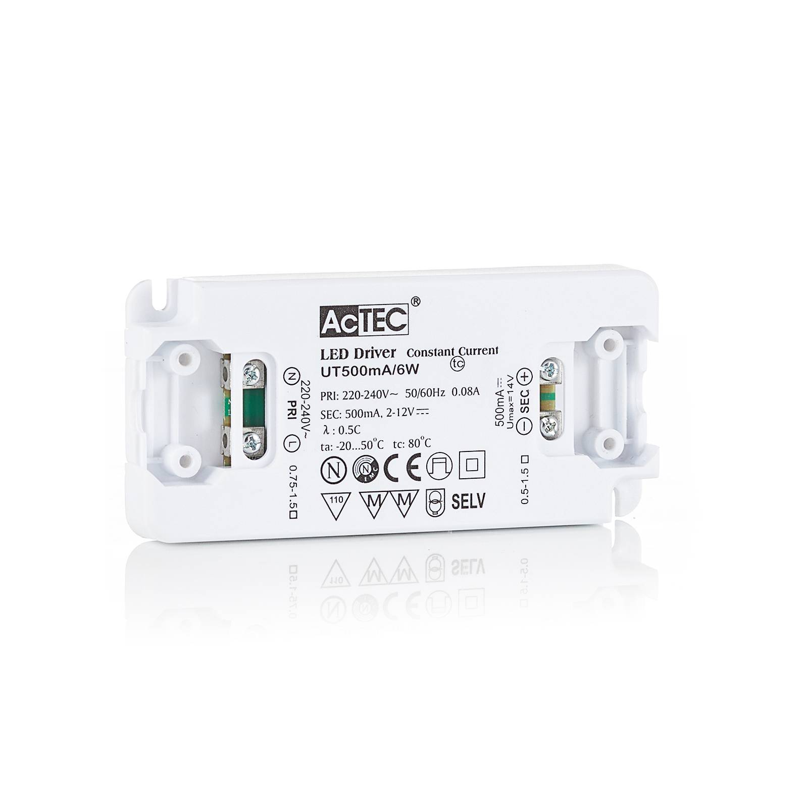 AcTEC Slim LED-Treiber CC 500mA, 6W von AcTEC