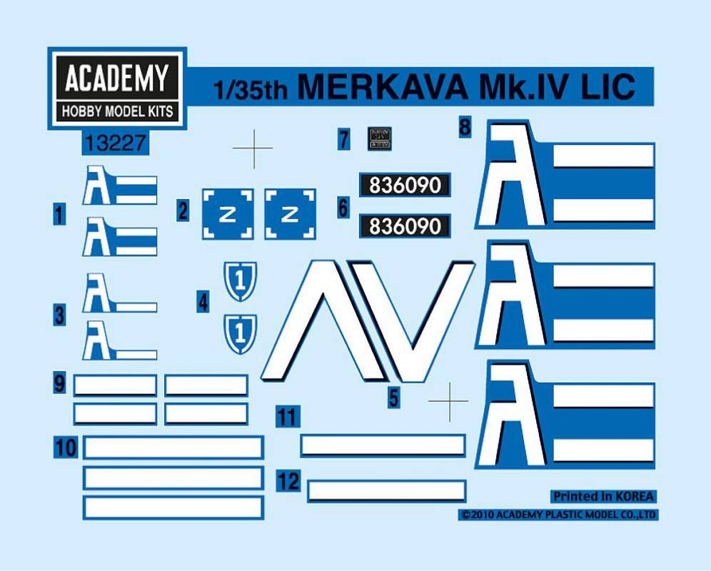 IDF MBT MERKARVA MK IV LIC von Academy Plastic Model