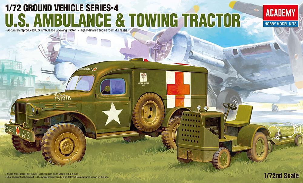 US Dodge Amb. + Tractor von Academy Plastic Model