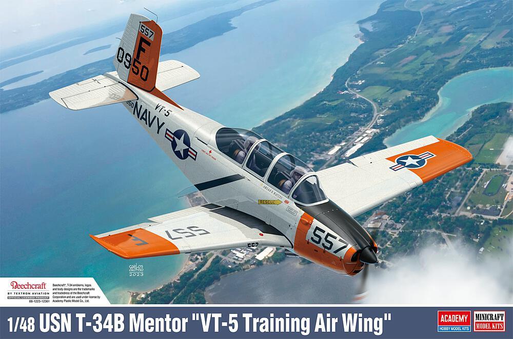 USN T-34B Mentor Vt-5 Training Air Wing USN T-34B Mentor Vt-5 Training Air Wing von Academy Plastic Model