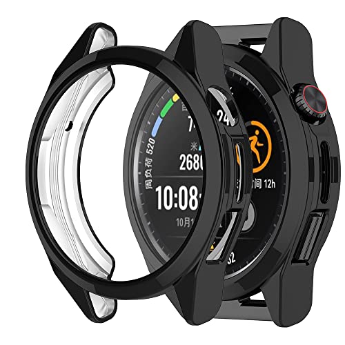 Acadeny[2 Stücke Hülle Kompatibel mit huawei watch GT3 SE/GT runner, Schwarz Cover, [Anti-Fleck] [Kratzfest] Ultradünne TPU Schutzhülle für von Acadeny