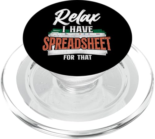 Buchhalter Buchhalter Buchhaltung Tabellenkalkulation Vintage Relax I PopSockets PopGrip für MagSafe von Accounting Student Major Cpa Tax Season HD0