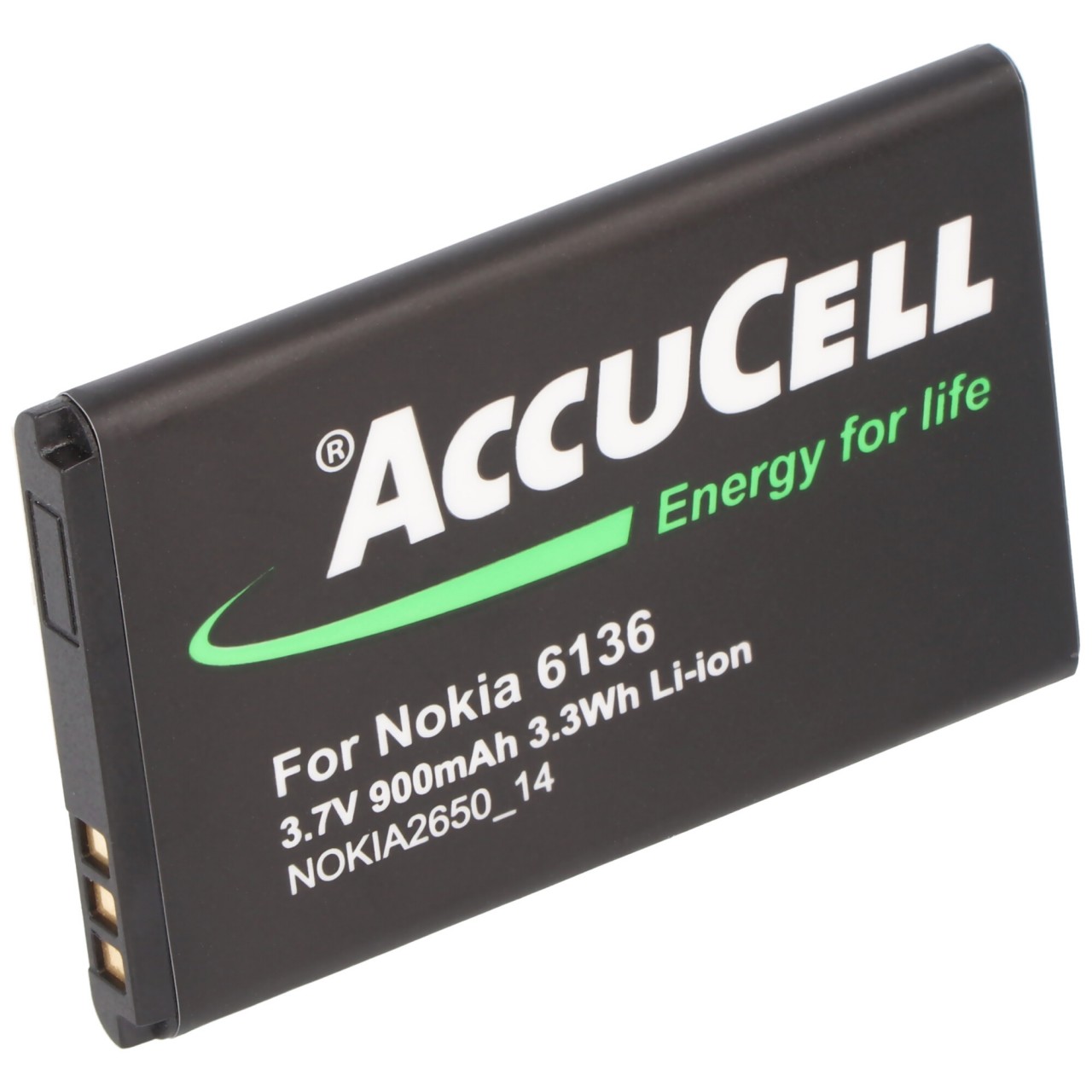 AccuCell batterie compatible pour Nokia 2650, BL-4C, 720mAh von AccuCell