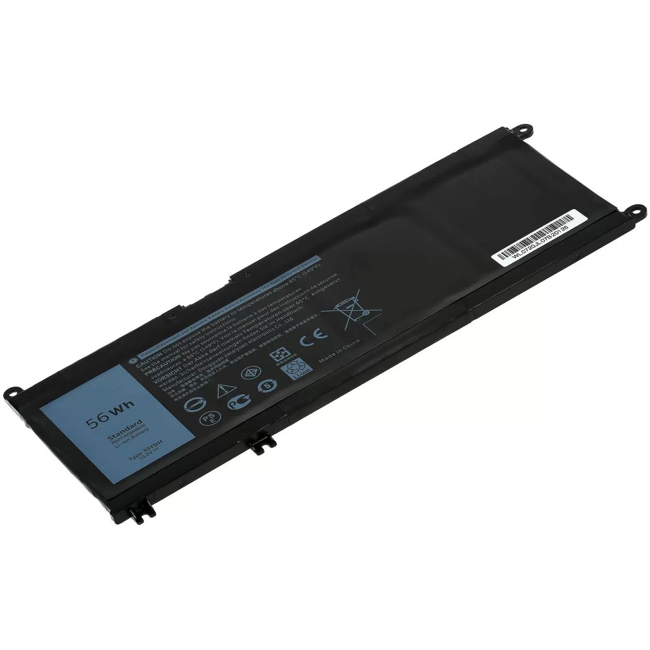 Akku passend für Laptop Dell Inspiron 17 7000, 17 7778, Vostro 7580, Typ 33YDH u.a. - 15,2V - 3600 mAh von AccuCell