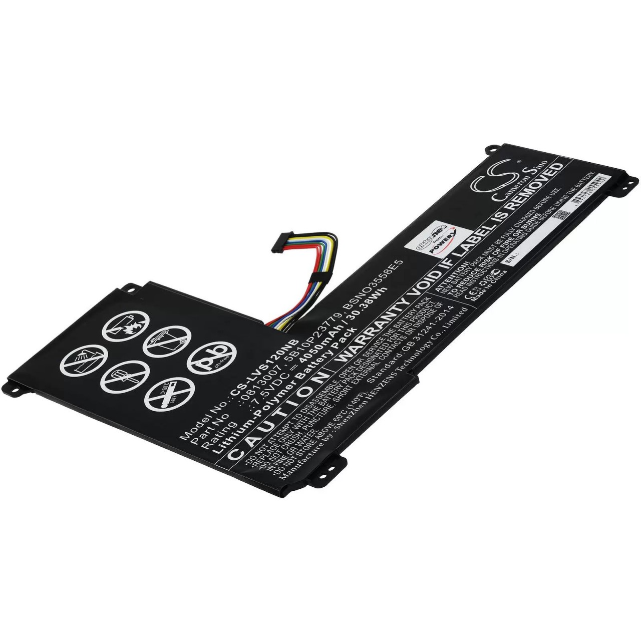 Akku passend für Laptop Lenovo IdeaPad 120S-14iap (81A5) Serie, Typ 5B10P23779 u.a. - 7,5V - 4050 mAh von AccuCell