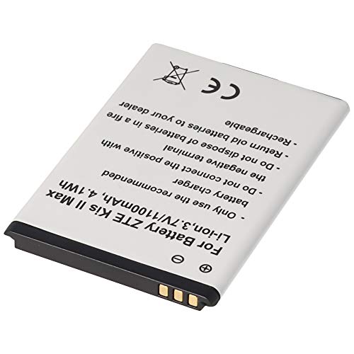 Akku passend für ZTE Kis II Max, Li-Ion, 3,7V, 1100mAh, 4,1Wh von AccuCell