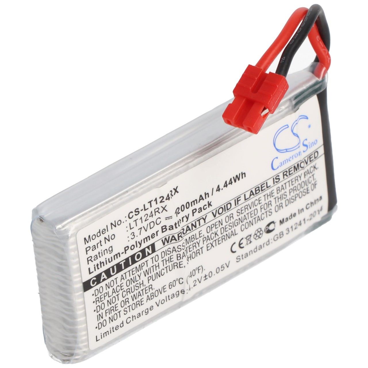 Li-Polymer-Akku - 1200mAh (3.7V) - für Modellbau wie Syma X5HC von AccuCell