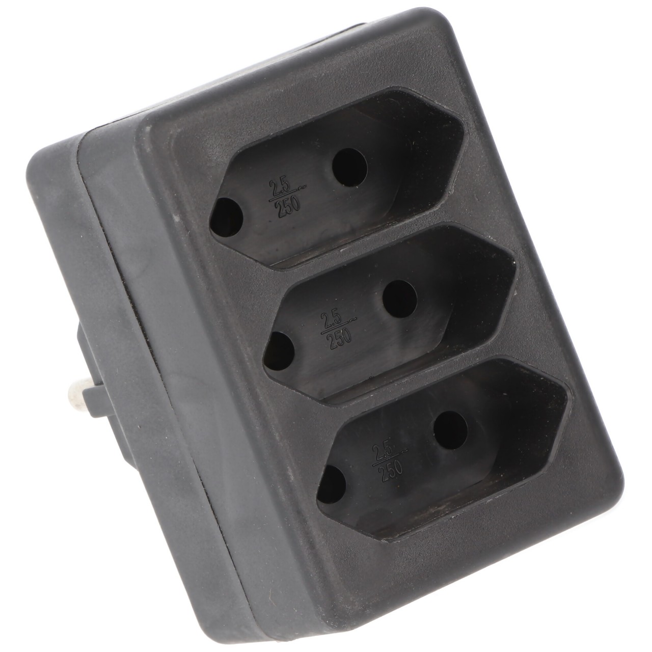 Multistecker 3x Euro schwarz von AccuCell