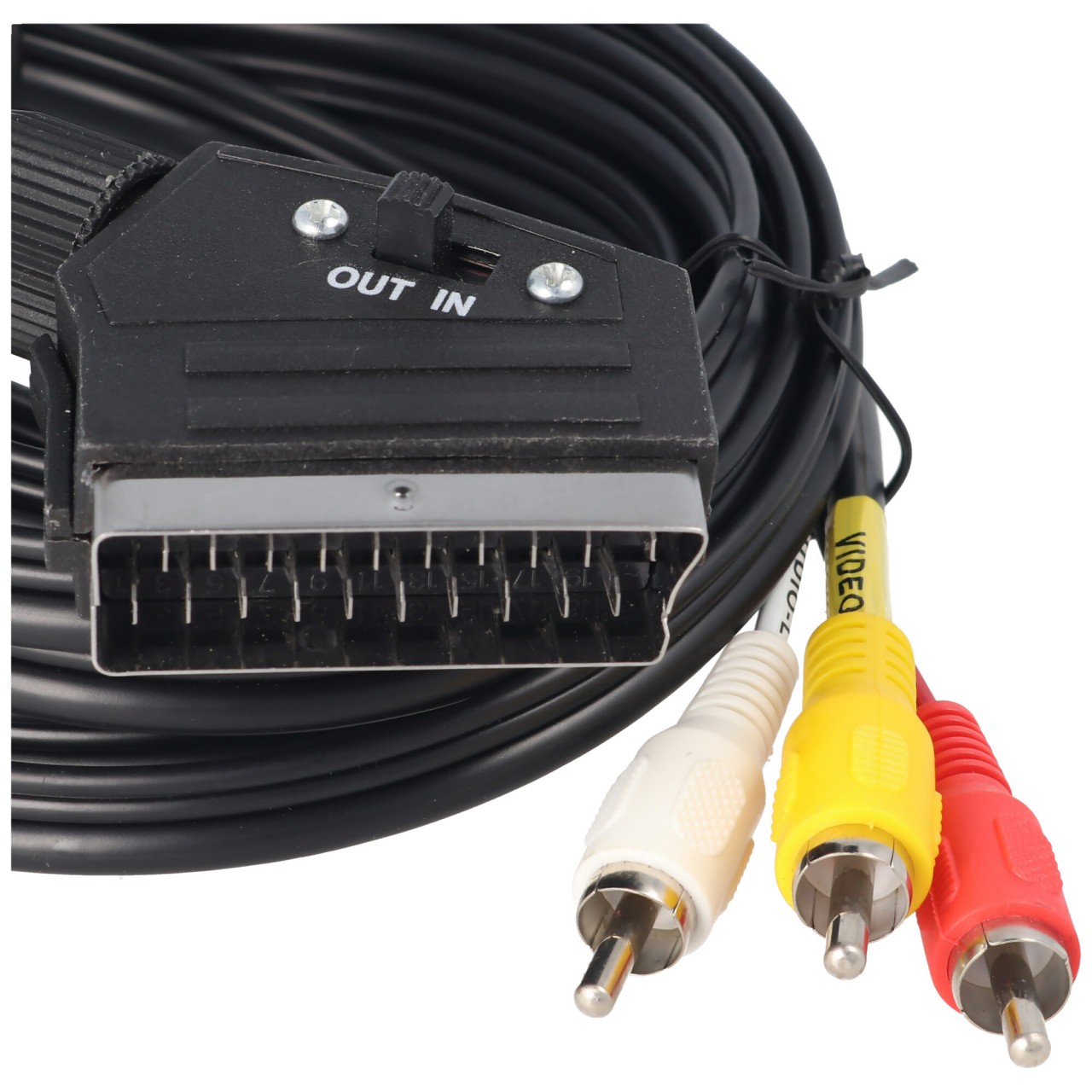 Scart Audio-Video-Kabel 3,0 Meter Scartstecker, 3 x Cinch-Stecker aud/vid von AccuCell