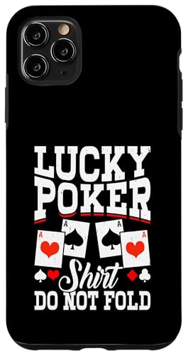 Hülle für iPhone 11 Pro Max Lucky Poker Vier Asse werden nicht aufgeklappt von Ace High Apparel