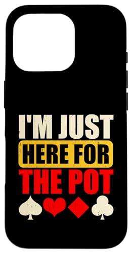 Hülle für iPhone 16 Pro Ich bin nur für den Pot-Poker-Enthusiasten da von Ace High Apparel