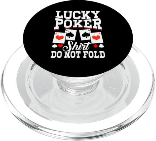 Lucky Poker Vier Asse werden nicht aufgeklappt PopSockets PopGrip für MagSafe von Ace High Apparel